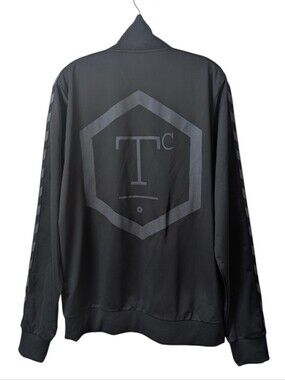 Hummel XL Classic Bee Zip Jacket Terrace Club Soccer Football Black Gray